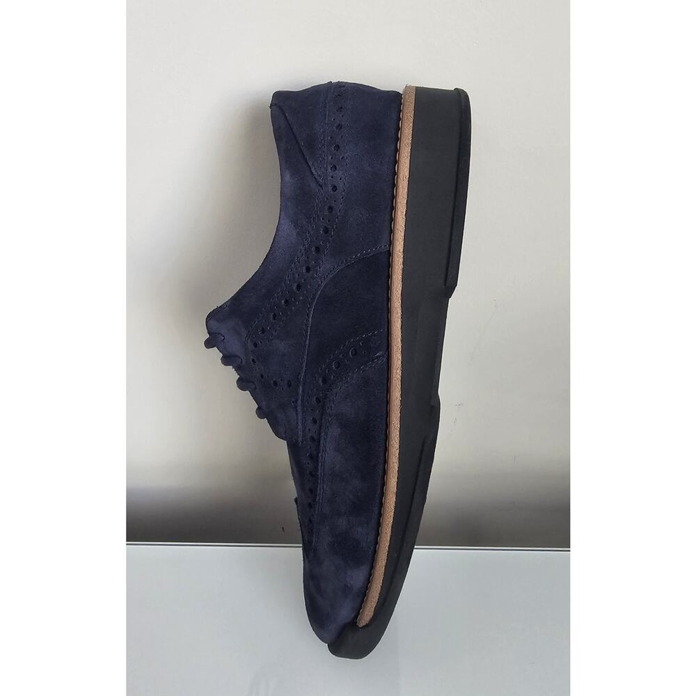 Arturo Calle Men’s Suede Leather Oxford Shoes Blue Wingtip Size US 9 EU 43 Casua - Picture 8 of 10